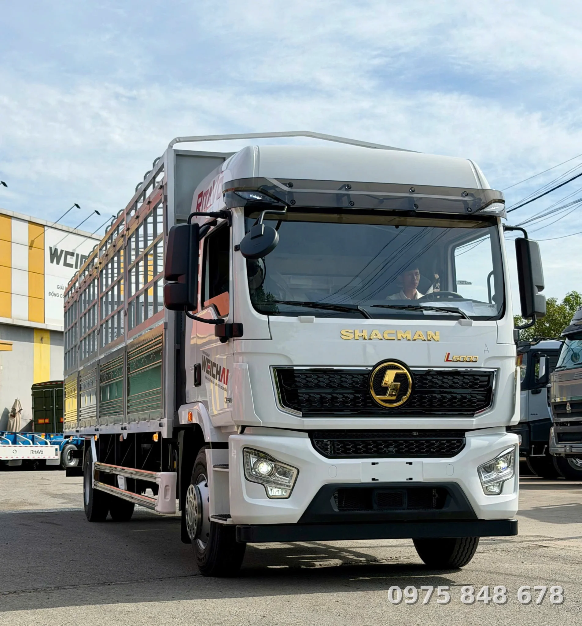 thiết kế xe tải thùng bạt Shacman L5000 220HP