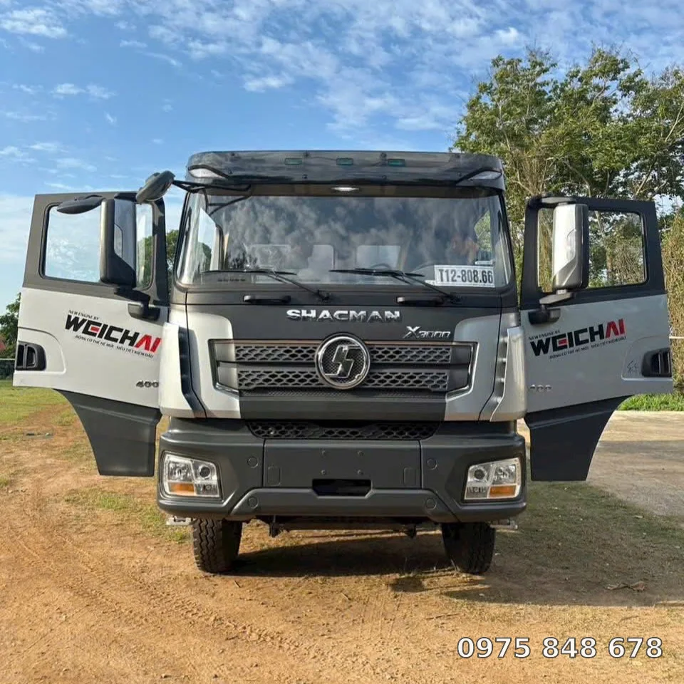 xe ben Shacman X3000 400HP thiết kế
